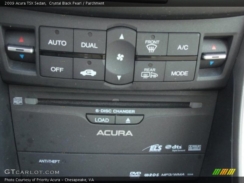 Crystal Black Pearl / Parchment 2009 Acura TSX Sedan
