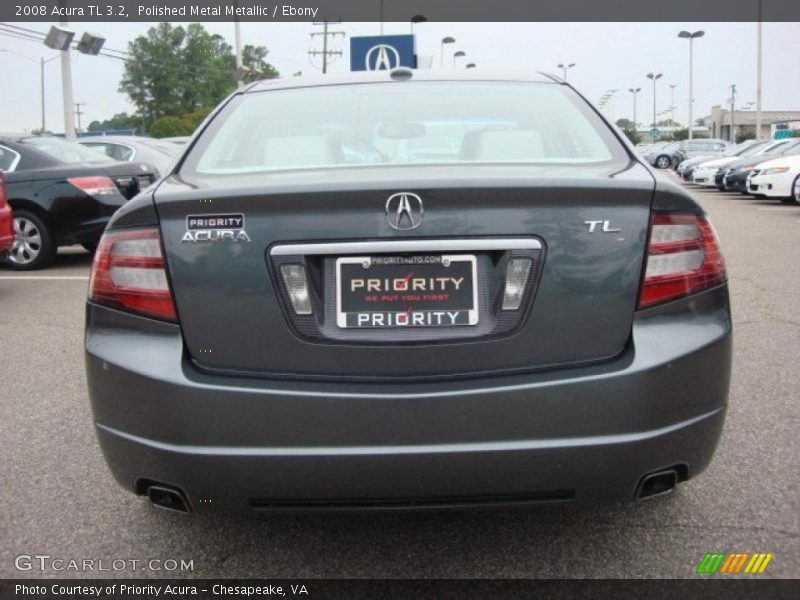 Polished Metal Metallic / Ebony 2008 Acura TL 3.2