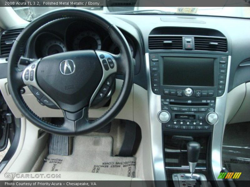 Polished Metal Metallic / Ebony 2008 Acura TL 3.2