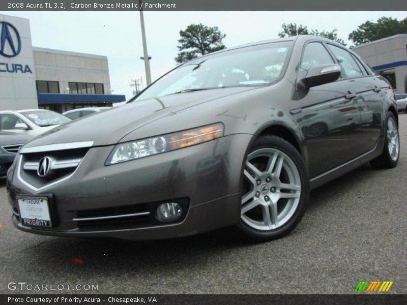 Carbon Bronze Metallic / Parchment 2008 Acura TL 3.2