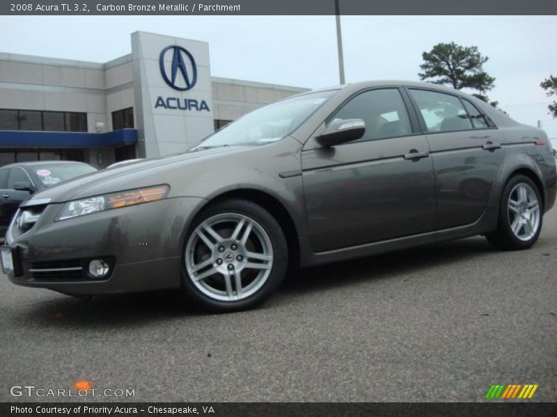 Carbon Bronze Metallic / Parchment 2008 Acura TL 3.2