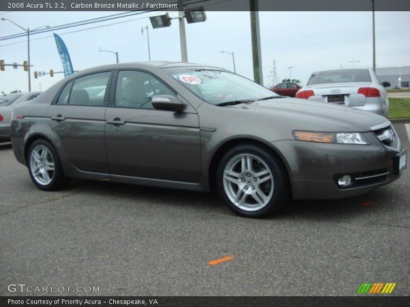 Carbon Bronze Metallic / Parchment 2008 Acura TL 3.2