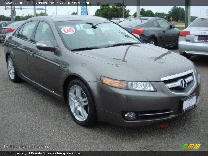 Carbon Bronze Metallic / Parchment 2008 Acura TL 3.2