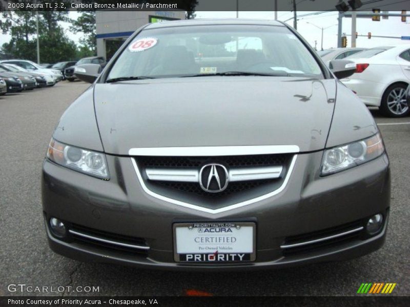 Carbon Bronze Metallic / Parchment 2008 Acura TL 3.2