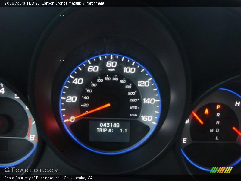 Carbon Bronze Metallic / Parchment 2008 Acura TL 3.2