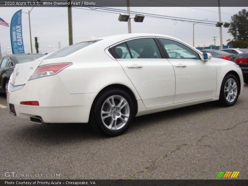 White Diamond Pearl / Ebony 2010 Acura TL 3.5