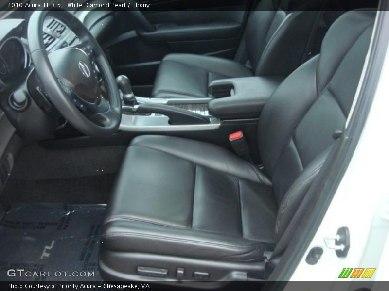 White Diamond Pearl / Ebony 2010 Acura TL 3.5