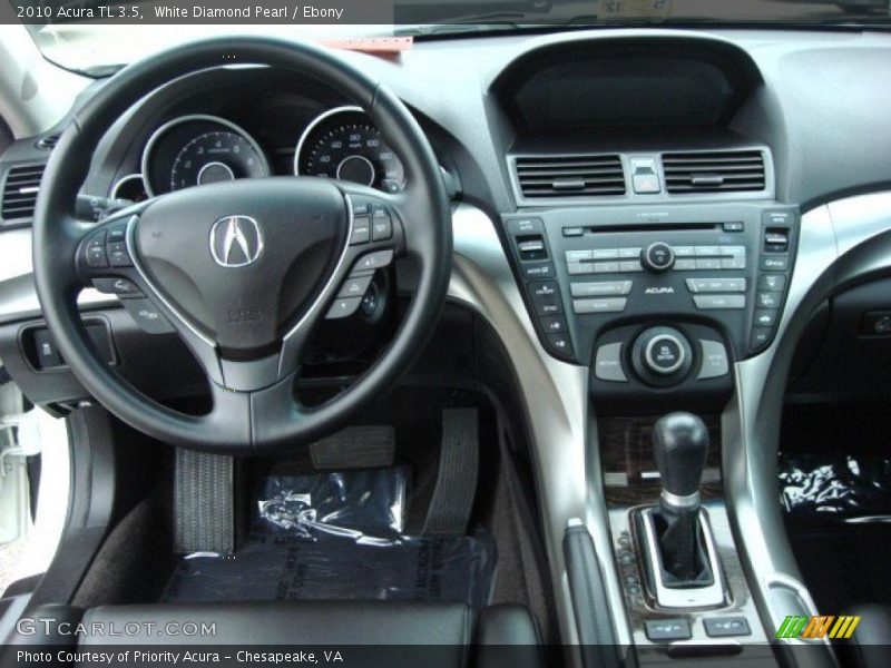 White Diamond Pearl / Ebony 2010 Acura TL 3.5