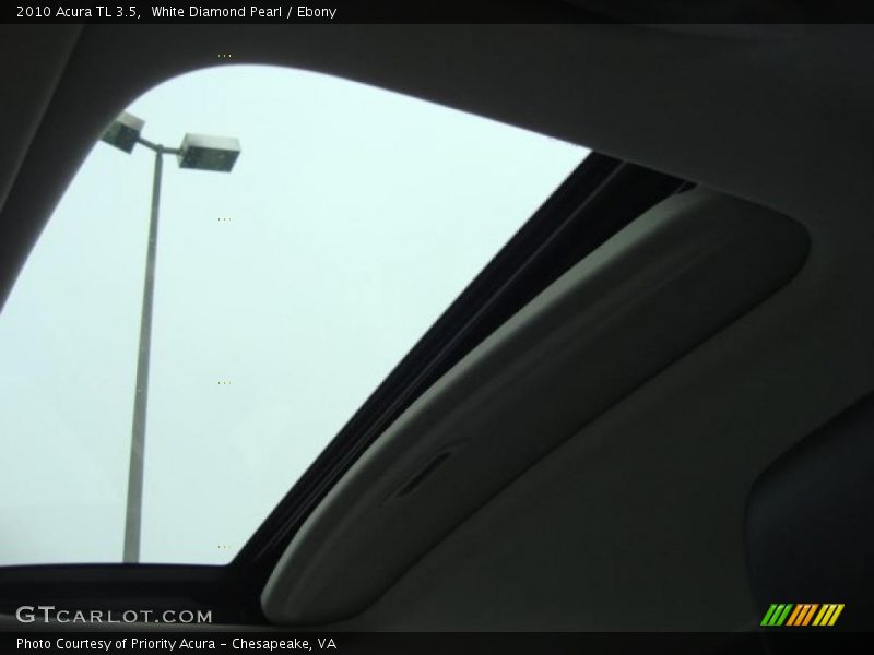 White Diamond Pearl / Ebony 2010 Acura TL 3.5