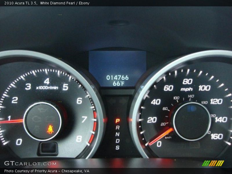 White Diamond Pearl / Ebony 2010 Acura TL 3.5