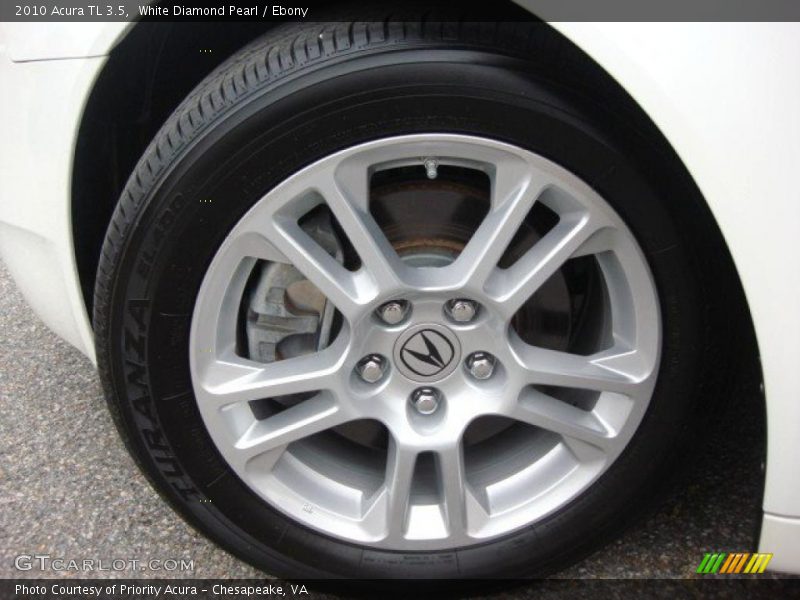 White Diamond Pearl / Ebony 2010 Acura TL 3.5