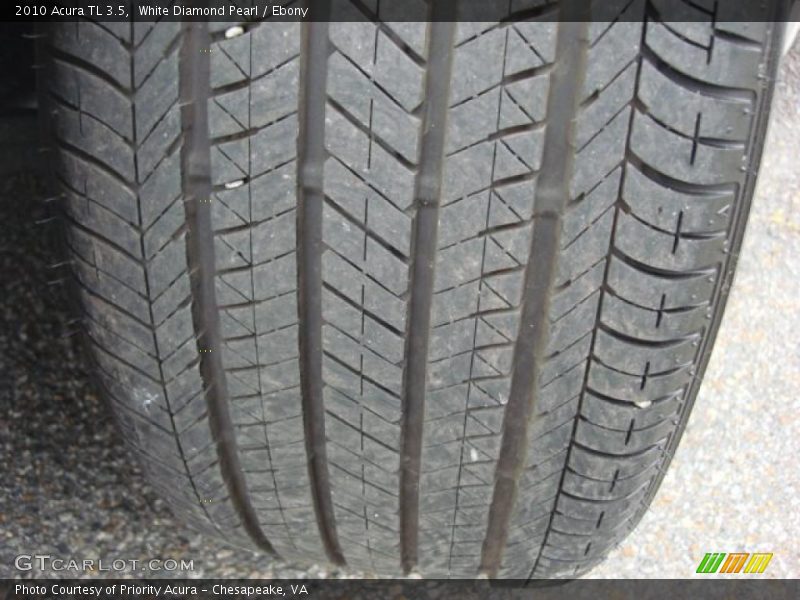 White Diamond Pearl / Ebony 2010 Acura TL 3.5