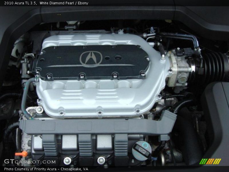 White Diamond Pearl / Ebony 2010 Acura TL 3.5