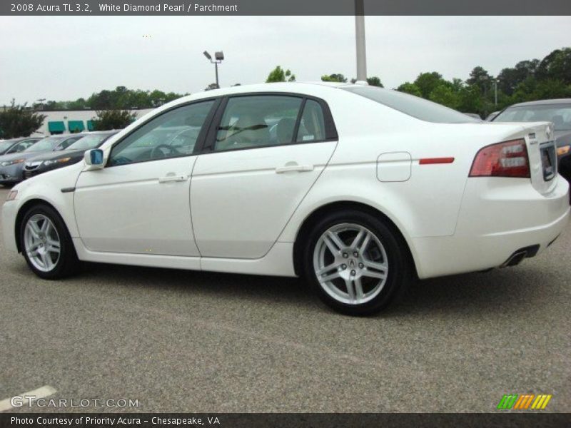 White Diamond Pearl / Parchment 2008 Acura TL 3.2