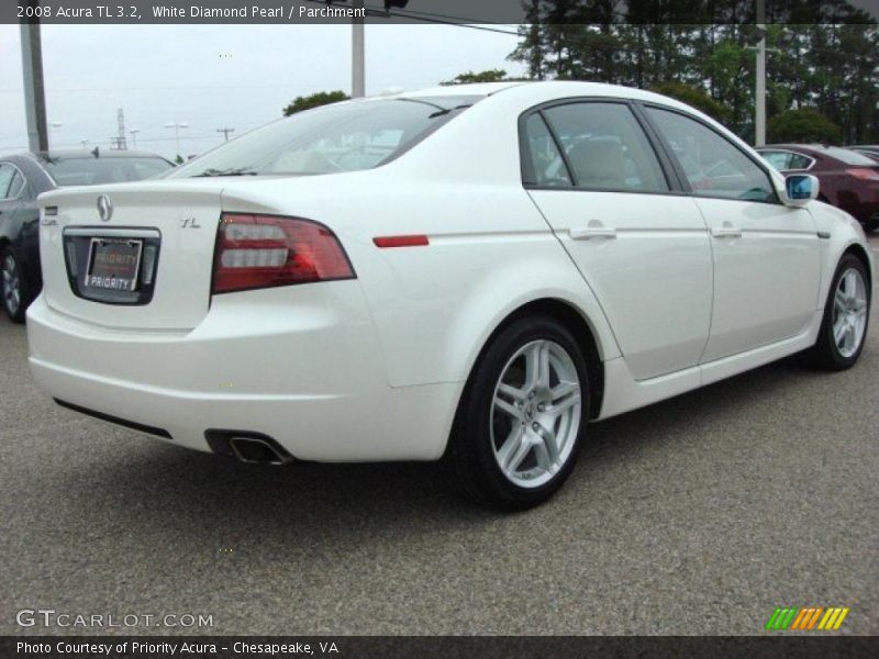 White Diamond Pearl / Parchment 2008 Acura TL 3.2