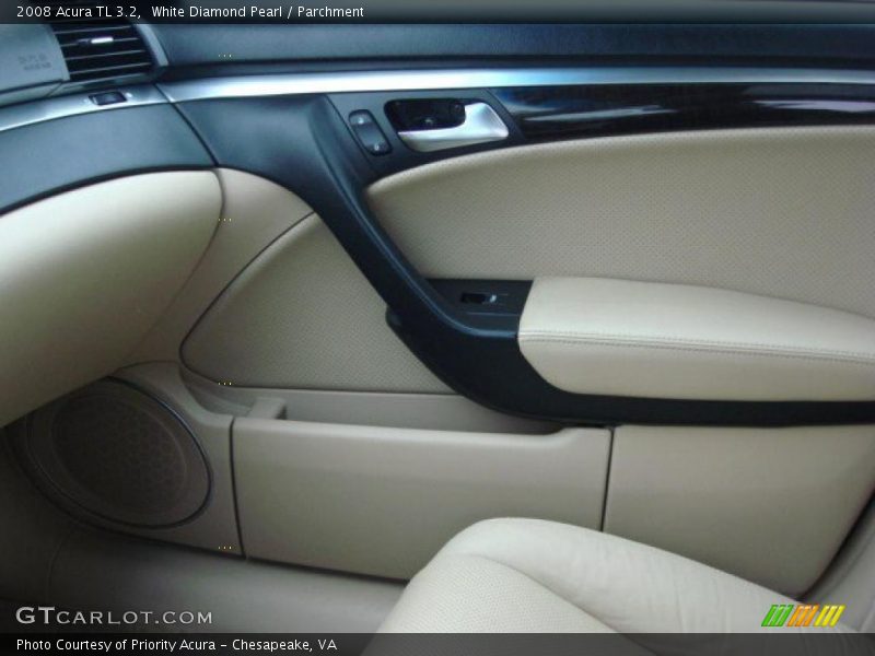 White Diamond Pearl / Parchment 2008 Acura TL 3.2
