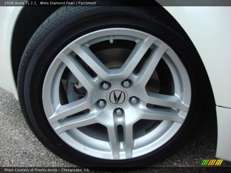 White Diamond Pearl / Parchment 2008 Acura TL 3.2