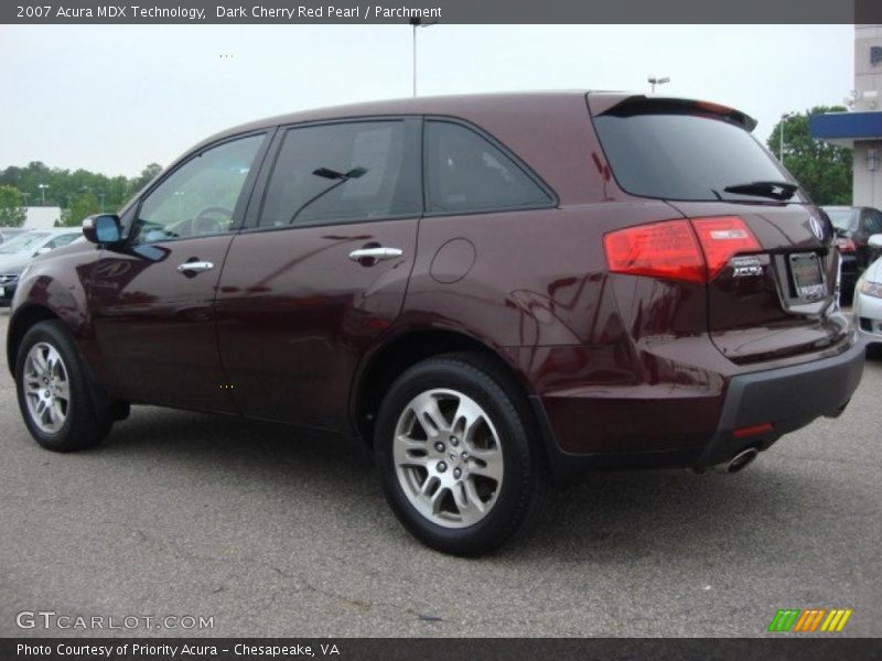 Dark Cherry Red Pearl / Parchment 2007 Acura MDX Technology