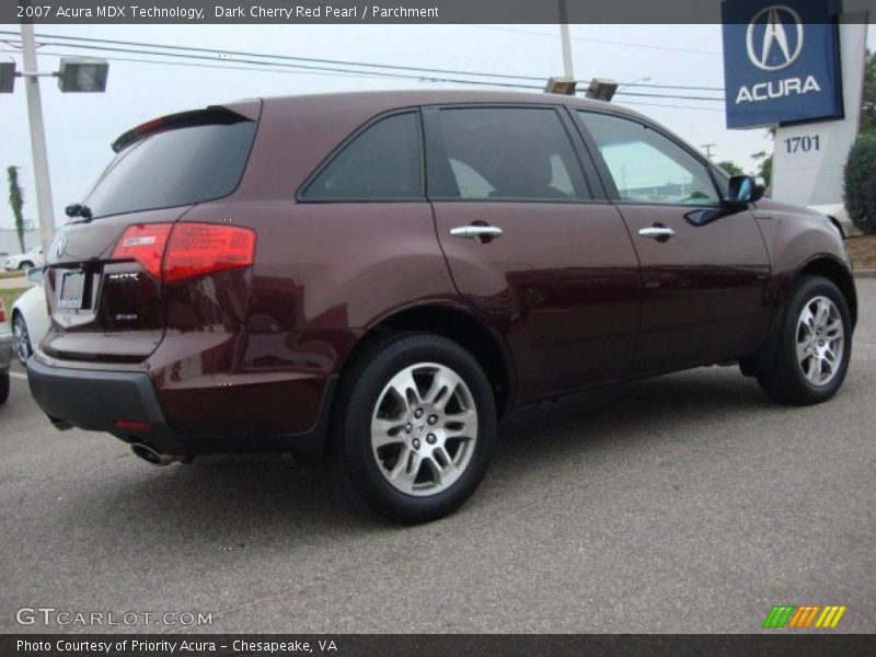 Dark Cherry Red Pearl / Parchment 2007 Acura MDX Technology