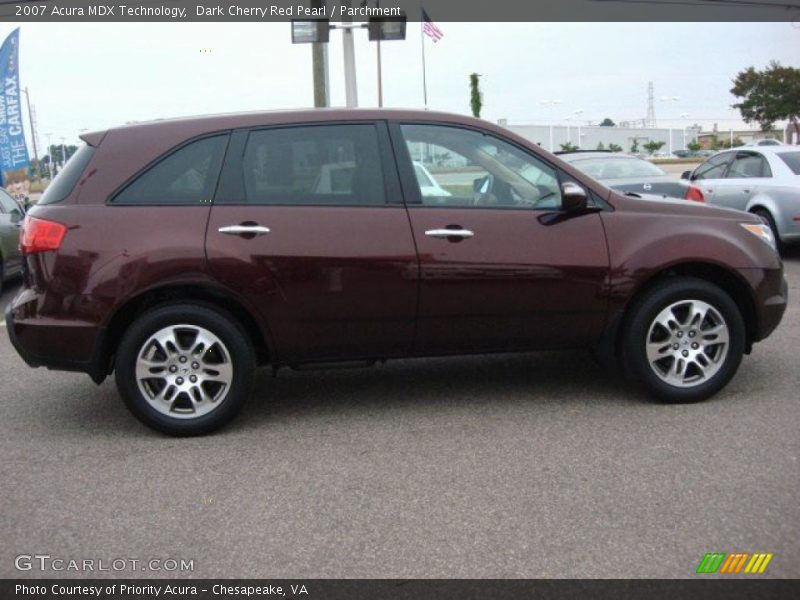 Dark Cherry Red Pearl / Parchment 2007 Acura MDX Technology