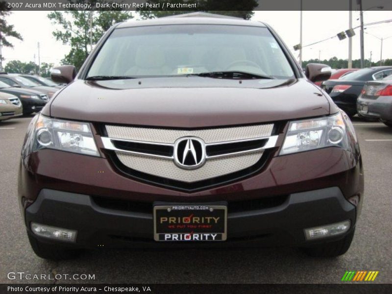 Dark Cherry Red Pearl / Parchment 2007 Acura MDX Technology
