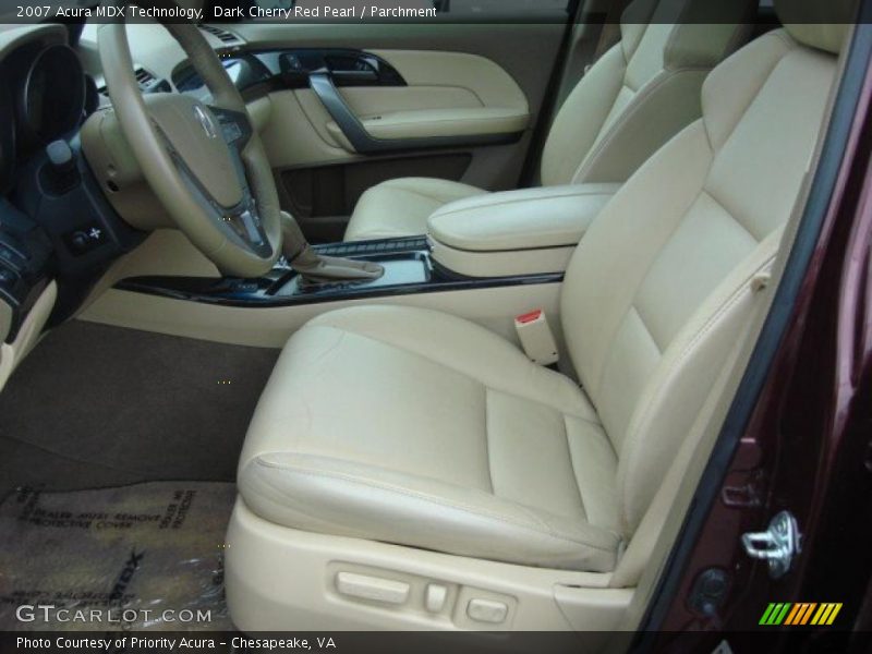 Dark Cherry Red Pearl / Parchment 2007 Acura MDX Technology