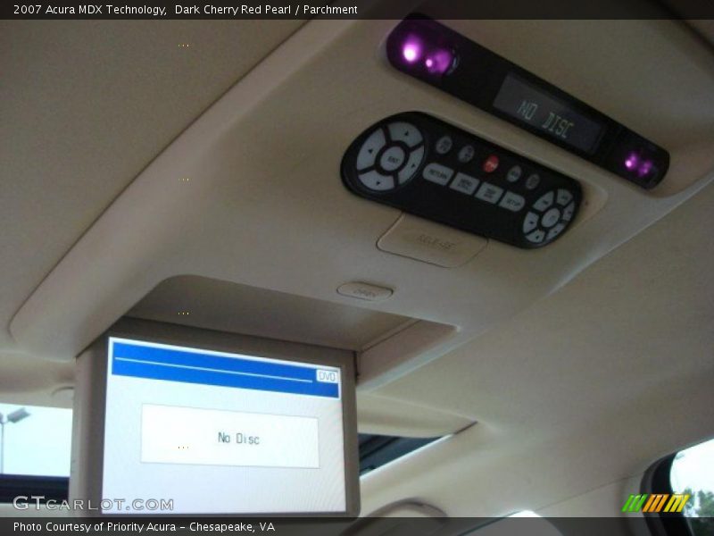 Dark Cherry Red Pearl / Parchment 2007 Acura MDX Technology
