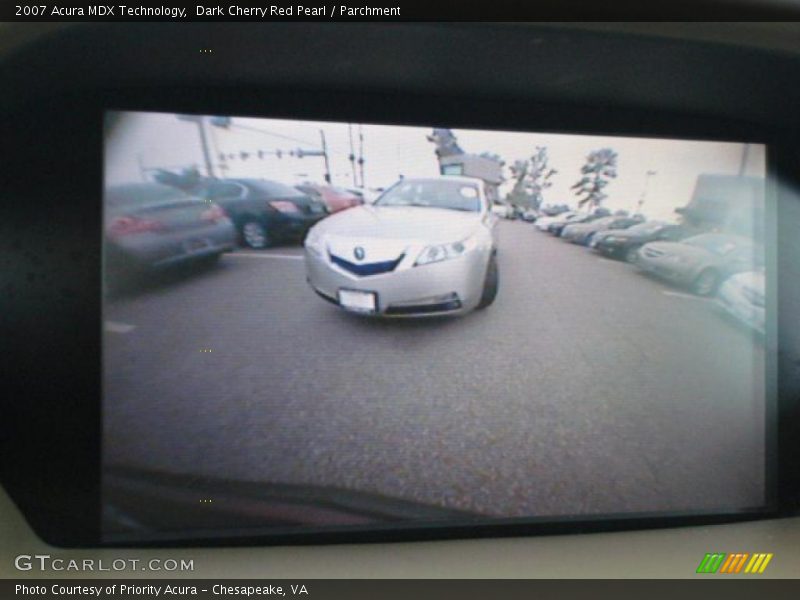 Dark Cherry Red Pearl / Parchment 2007 Acura MDX Technology