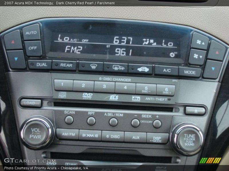Dark Cherry Red Pearl / Parchment 2007 Acura MDX Technology