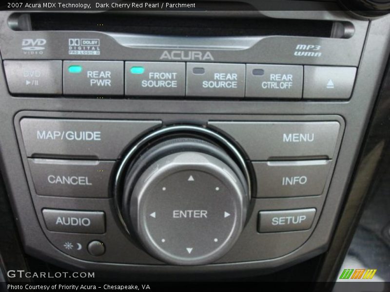 Dark Cherry Red Pearl / Parchment 2007 Acura MDX Technology