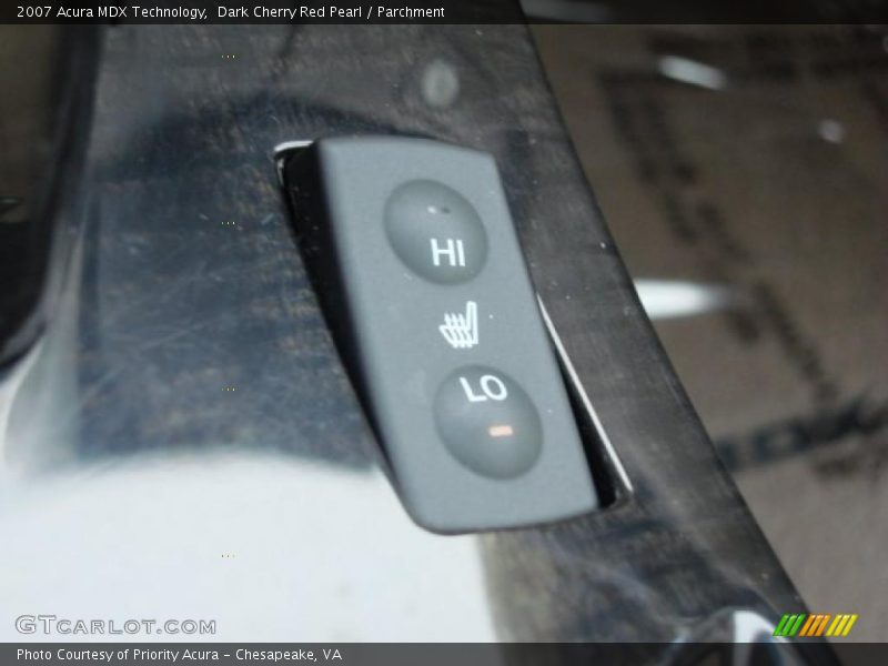 Dark Cherry Red Pearl / Parchment 2007 Acura MDX Technology