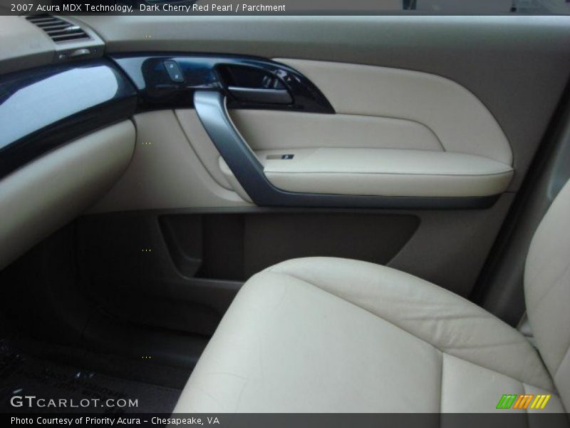 Dark Cherry Red Pearl / Parchment 2007 Acura MDX Technology