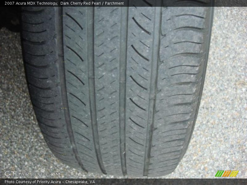 Dark Cherry Red Pearl / Parchment 2007 Acura MDX Technology