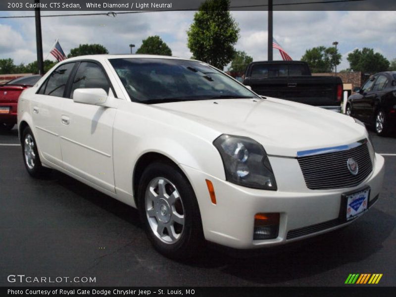 White Diamond / Light Neutral 2003 Cadillac CTS Sedan