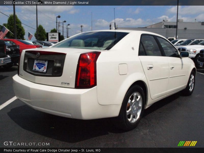 White Diamond / Light Neutral 2003 Cadillac CTS Sedan