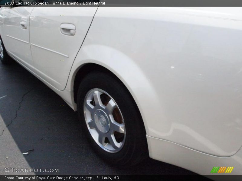 White Diamond / Light Neutral 2003 Cadillac CTS Sedan