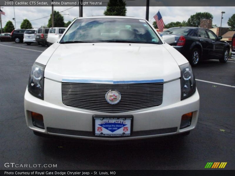 White Diamond / Light Neutral 2003 Cadillac CTS Sedan