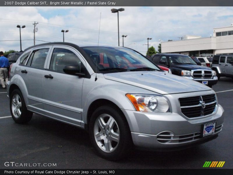 Bright Silver Metallic / Pastel Slate Gray 2007 Dodge Caliber SXT