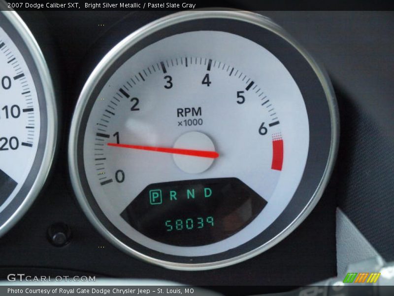 Bright Silver Metallic / Pastel Slate Gray 2007 Dodge Caliber SXT