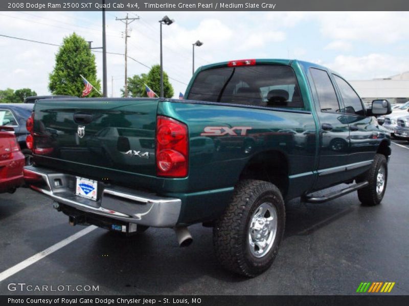 Timberline Green Pearl / Medium Slate Gray 2008 Dodge Ram 2500 SXT Quad Cab 4x4