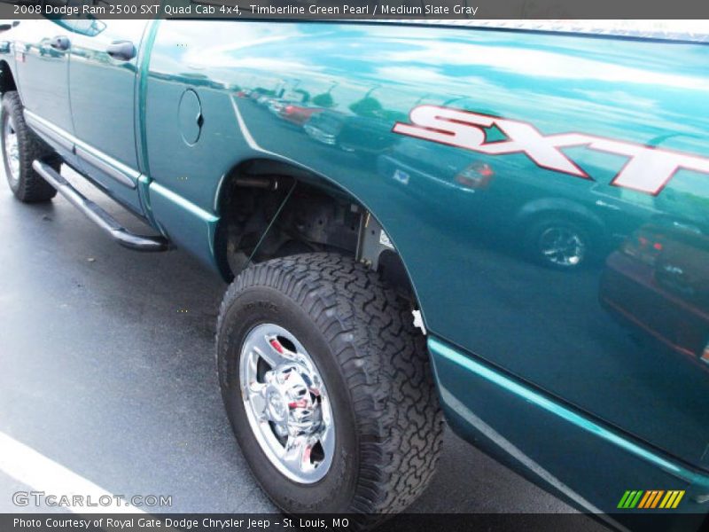 Timberline Green Pearl / Medium Slate Gray 2008 Dodge Ram 2500 SXT Quad Cab 4x4