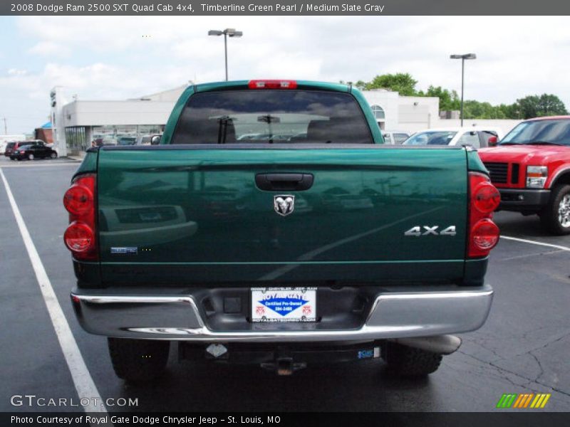 Timberline Green Pearl / Medium Slate Gray 2008 Dodge Ram 2500 SXT Quad Cab 4x4