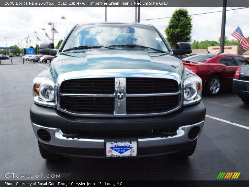 Timberline Green Pearl / Medium Slate Gray 2008 Dodge Ram 2500 SXT Quad Cab 4x4
