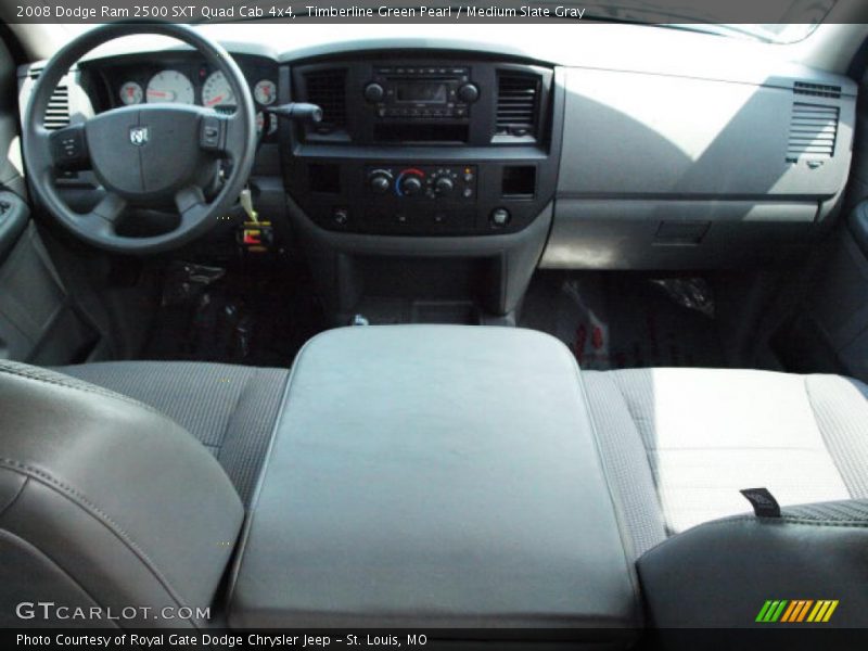 Timberline Green Pearl / Medium Slate Gray 2008 Dodge Ram 2500 SXT Quad Cab 4x4