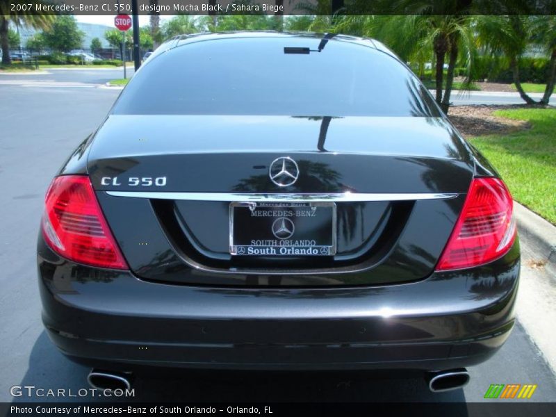 designo Mocha Black / Sahara Biege 2007 Mercedes-Benz CL 550