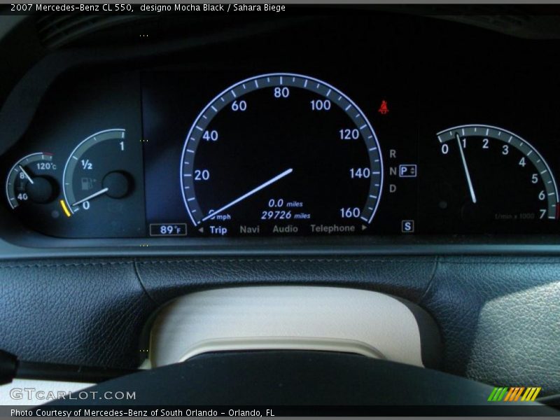  2007 CL 550 550 Gauges