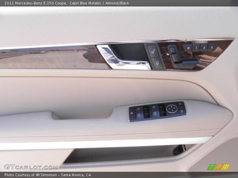 Capri Blue Metallic / Almond/Black 2011 Mercedes-Benz E 350 Coupe