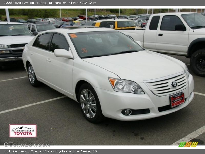 Blizzard White Pearl / Ash Gray 2008 Toyota Avalon Touring