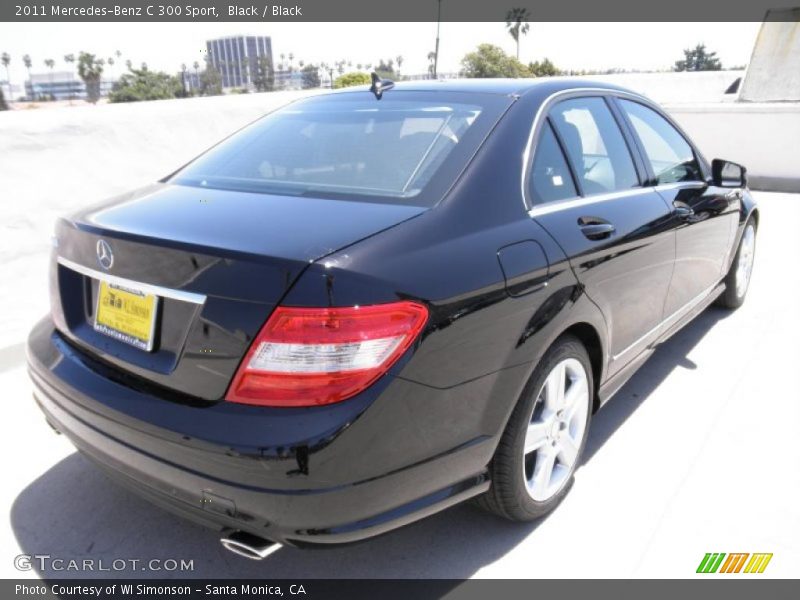 Black / Black 2011 Mercedes-Benz C 300 Sport