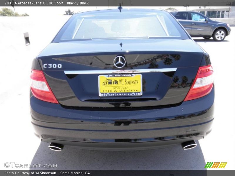Black / Black 2011 Mercedes-Benz C 300 Sport